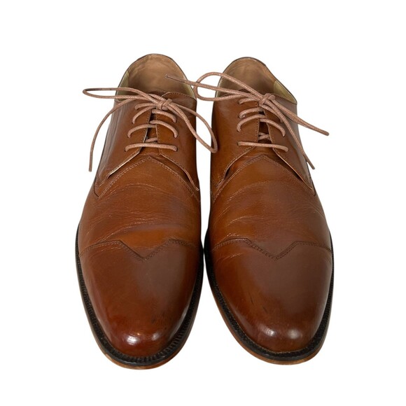 Stacy Adams Men\'s Brown Leather Oxfords  Size 14  Office Casual Church